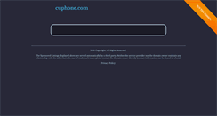 Desktop Screenshot of cuphone.com